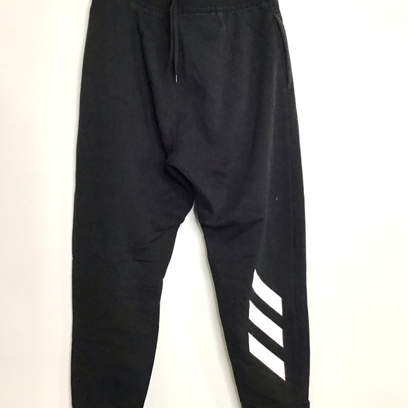 ADIDAS MENS BLACK JOGGING PANTS #33 - Picture 4 of 6